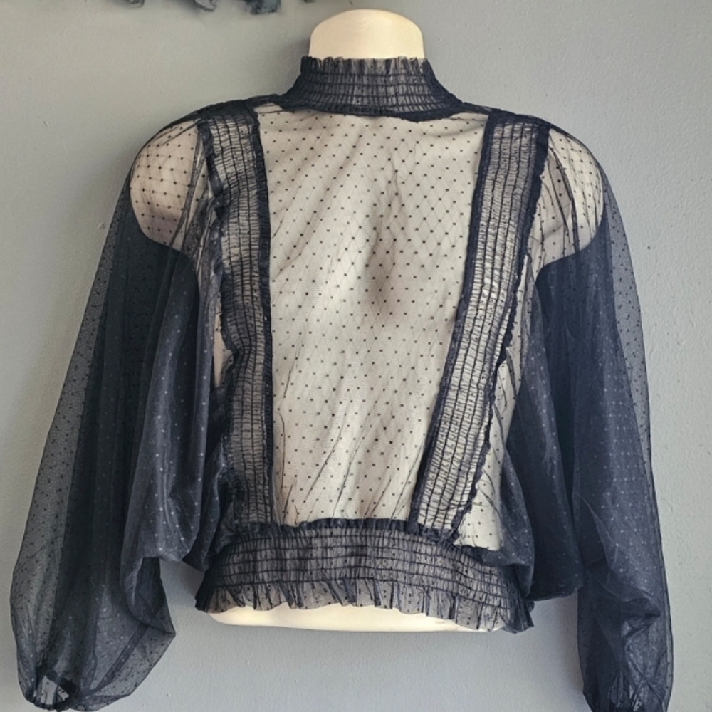 Designer Blashe Size M Black bouse